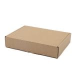 Gofruoto kartono dėžutė 192x146x38 mm, rudos sp., 14E (FEFCO 0427) - Image 2