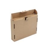 Gofruoto kartono dėžutė 192x146x38 mm, rudos sp., 14E (FEFCO 0427) - Image 3