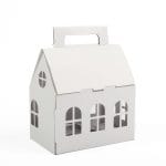 Dovanų dėžutė Kalėdų namelis 200x130x120 mm (14E) - Image 2