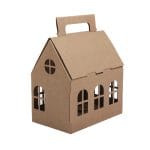 Dovanų dėžutė Kalėdų namelis 200x130x120 mm (14E) - Image 2