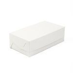 Kartona konteiners ar atlokāmu vāku 205x120x65mm, balts/brūns, iepakojumā 100gab. - Image 4