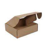 Mikro gofruoto kartono dėžutė su dangteliu ir langu 215x195x70 mm - Image 3