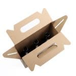 Packaging for 3 bottles with a volume of 0.5 litres made of corrugated cardboard - Image 5