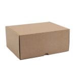 Gofruoto kartono dėžė 220x180x100 mm, rudos sp., 14E (FEFCO 0427) - Image 2