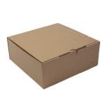 Corrugated cardboard boxes 250x250x100mm, brown, 14E (FEFCO 0426) - Image 2