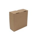 Corrugated cardboard boxes 250x250x100mm, brown, 14E (FEFCO 0426) - Image 4