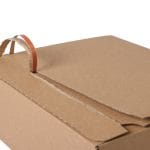 Mikro gofrētā kartona kaste ar dubultu līmlenti un atvēršanas lenti, 270x160x60mm brūna, piemērota pakomātiem un pasta sūtījumiem - Image 3