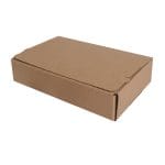 Mikro gofrētā kartona kaste ar dubultu līmlenti un atvēršanas lenti, 270x160x60mm brūna, piemērota pakomātiem un pasta sūtījumiem - Image 5