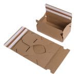 Mikro gofrētā kartona kaste ar dubultu līmlenti un atvēršanas lenti, 270x160x60mm brūna, piemērota pakomātiem un pasta sūtījumiem - Image 6