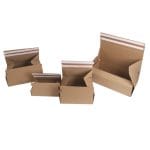 Mikro gofrētā kartona kaste ar dubultu līmlenti un atvēršanas lenti, 270x160x60mm brūna, piemērota pakomātiem un pasta sūtījumiem - Image 7