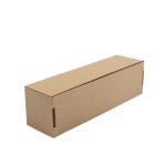 Corrugated cardboard boxes 270x75x75mm, brown, 14E (FEFCO 0427) - Image 2