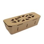 Kartono dėžutė su dangteliu uogoms 1000g, kraft - Image 2