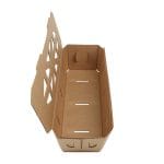 Kartono dėžutė su dangteliu uogoms 1000g, kraft - Image 4