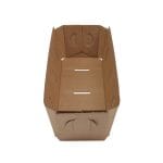 Cardboard boxes without lids for berries, 1000 g, kraft - Image 2