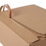 Gofrētā kartona e-komercijas kaste ar dubultu līmlenti un atvēršanas lenti, 283x239x120mm brūna - Image 3