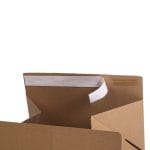 Gofrētā kartona e-komercijas kaste ar dubultu līmlenti un atvēršanas lenti, 283x239x120mm brūna - Image 4