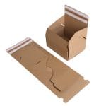 Gofrētā kartona e-komercijas kaste ar dubultu līmlenti un atvēršanas lenti, 283x239x120mm brūna - Image 6
