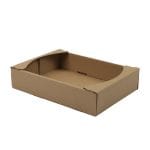 Gofruoto kartono dėžutė 288x202x62 mm, rudos sp., 14B, pakuotėje 25 vnt.