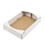 Gofruoto kartono dėžutė 288x202x62 mm, baltos sp., 14BW, pakuotėje 25 vnt. - Image 2