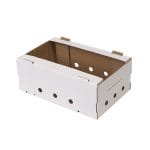 Corrugated cardboard boxes 290x180x110mm, white, packed in 20 pcs.