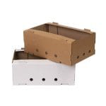 Corrugated cardboard boxes 290x180x110mm, white, packed in 20 pcs. - Image 3