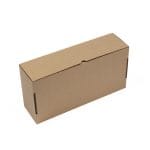 Kartona dāvanu kaste ar lodziņu, 320x165x93mm, brūna - Image 2