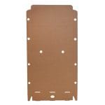 Cardboard boxes 30x30x3cm with hinged lid for pizza, white, in packs of 50, 14EW (FEFCO 0426) - Image 3