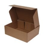 Corrugated cardboard boxes 350x250x120mm, brown 15B (FEFCO 0426)