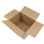 Corrugated cardboard boxes 350x280x265mm with handle, 301C (FEFCO 0201) - Image 2