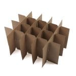 Corrugated cardboard grid 350x280x265mm, brown, 301C (FEFCO 0201)