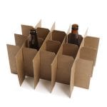 Corrugated cardboard grid 350x280x265mm, brown, 301C (FEFCO 0201) - Image 3