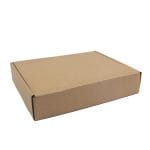Corrugated cardboard boxes 350x280x70mm, brown B40RKT (FEFCO 0427) - Image 2