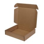 Corrugated cardboard boxes 350x320x75mm, brown 15B (FEFCO 0427)