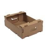 Gofruoto kartono dėžutė 370x275x130 mm, rudos sp., pakuotėje 20 vnt.