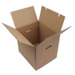Corrugated cardboard boxes 370x310x340mm with handles, 24BE - Image 2