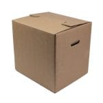 Corrugated cardboard boxes 370x310x340mm with handles, 24BE - Image 4