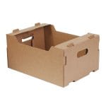 Gofruoto kartono dėžutė 380x280x185 mm, rudos sp., 16C