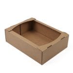 Corrugated cardboard boxes 385x283x110mm, 15B, brown