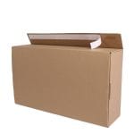 Gofrētā kartona e-komercijas kaste ar dubultu līmlenti un atvēršanas lenti, 464x266x118mm, brūna - Image 4