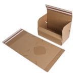 Gofrētā kartona e-komercijas kaste ar dubultu līmlenti un atvēršanas lenti, 464x266x118mm, brūna - Image 6