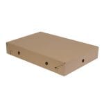 Gofruoto kartono dėžutė 565x365x92 mm su dangteliu, rudos sp. - Image 2