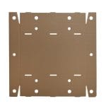 Gofruoto kartono dėžutė 565x365x92 mm su dangteliu, rudos sp. - Image 4