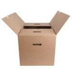 Corrugated cardboard boxes 620 x 370 x 340 mm, with handles, 24BE - Image 2