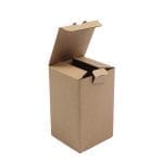 Corrugated cardboard boxes 72x72x120mm, brown, 14E (FEFCO 0215) - Image 2