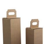 Gift box 80x80x270mm with handle, 14E (FEFCO 0215) - Image 2