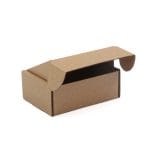 Gofrētā kartona kaste ar atlokāmu vāku, 90x65x35mm, brūna, iepakojumā 25gab. - Image 3