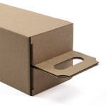 Gift box 90x90x335mm with handle, 14E (FEFCO 0215) - Image 3