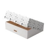 Kastes ar atlokāmu vāku Merry Christmas, PAP,  250x210x70mm, iepakojumā 30gab. - Image 2