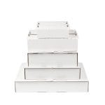 Gofruoto kartono dėžutė konditerijos gaminiams 450x350x100 mm, pakuotėje 25 vnt. - Image 4