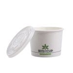 Vāki CPLA konteineriem BIOCUP, Ø115mm, balti,  iepakojumā 25gab. - Image 3